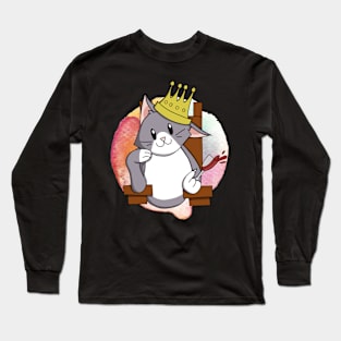 Cat King Long Sleeve T-Shirt